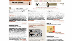 What Librodenotas.com website looked like in 2021 (2 years ago)