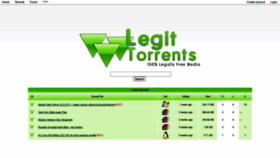 What Legittorrents.info website looked like in 2021 (2 years ago)