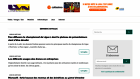 What Lavienumerique.com website looked like in 2021 (2 years ago)