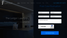 What Ledgerlaw.com website looked like in 2021 (2 years ago)