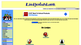 What Liedjesland.com website looked like in 2021 (2 years ago)