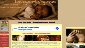What Loveyourbaby.com website looked like in 2021 (2 years ago)