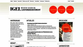 What Leistungsschutzrecht.info website looked like in 2021 (2 years ago)