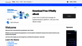 What Learnjavaonline.org website looked like in 2021 (4 years ago)