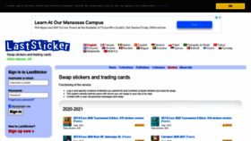 What Laststicker.com website looked like in 2021 (2 years ago)