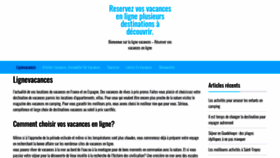 What Lignevacances.com website looked like in 2021 (2 years ago)