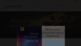 What Lexagone.fr website looked like in 2021 (2 years ago)