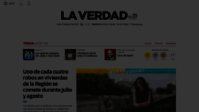 What Laverdad.es website looked like in 2021 (2 years ago)