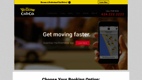What Layellowcab.com website looked like in 2021 (2 years ago)