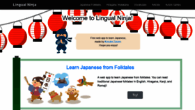 What Lingual-ninja.com website looked like in 2021 (2 years ago)