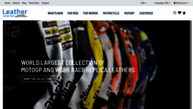 What Leathercollection.com website looked like in 2021 (2 years ago)