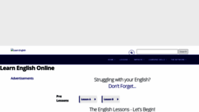 What Learn-english-online.org website looked like in 2021 (3 years ago)