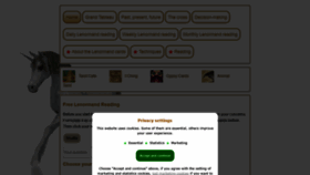 What Lenormand-reading.com website looked like in 2021 (4 years ago)