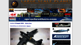 What Largescaleplanes.com website looked like in 2021 (2 years ago)