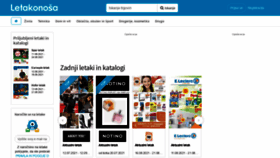What Letakonosa.si website looked like in 2021 (4 years ago)