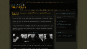 What Legendsandchronicles.com website looked like in 2021 (2 years ago)