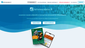 What Lelivrescolaire.fr website looked like in 2021 (2 years ago)