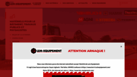 What Lem-equipement.com website looked like in 2021 (2 years ago)