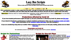 What Lazybeescripts.co.uk website looked like in 2021 (2 years ago)