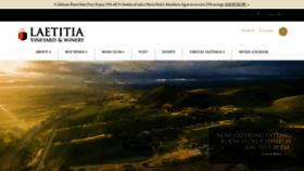 What Laetitiawine.com website looked like in 2021 (2 years ago)