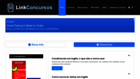 What Linkconcursos.com.br website looked like in 2021 (2 years ago)