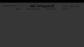 What Livingproof.co.uk website looked like in 2021 (2 years ago)