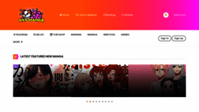 What Lilymanga.com website looked like in 2021 (2 years ago)