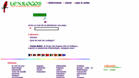 What Lexilogos.com website looked like in 2021 (2 years ago)