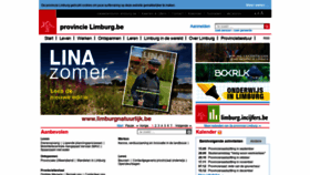 What Limburg.be website looked like in 2021 (2 years ago)