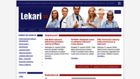 What Lekari.sk website looked like in 2021 (2 years ago)