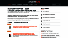 What Longboardbrand.com website looked like in 2021 (2 years ago)
