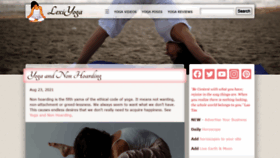 What Lexiyoga.com website looked like in 2021 (2 years ago)