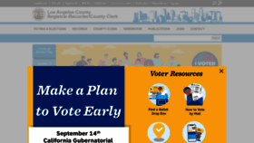 What Lavote.gov website looked like in 2021 (2 years ago)