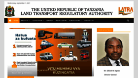 What Latra.go.tz website looked like in 2021 (2 years ago)