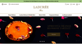 What Laduree.co.uk website looked like in 2021 (3 years ago)