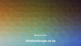 What Libralandscape.co.za website looked like in 2021 (2 years ago)