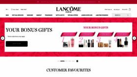 What Lancome.ca website looked like in 2021 (2 years ago)