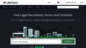 What Lawdepot.co.uk website looked like in 2021 (2 years ago)