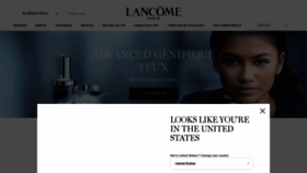 What Lancome.com website looked like in 2021 (2 years ago)
