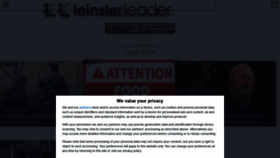 What Leinsterleader.ie website looked like in 2021 (2 years ago)