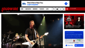 What Loudwire.com website looked like in 2021 (3 years ago)