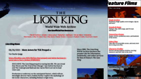 What Lionking.org website looked like in 2021 (3 years ago)