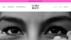 What Lanovabeauty.com website looked like in 2021 (2 years ago)