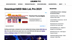 What Lolskin.pro website looked like in 2021 (2 years ago)