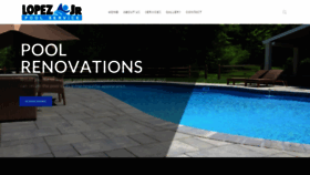 What Lopezjrpoolservice.com website looked like in 2021 (2 years ago)