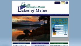 What Lakesofmaine.org website looked like in 2021 (2 years ago)