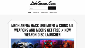 What Liskgame.com website looked like in 2021 (2 years ago)