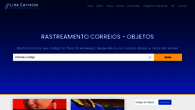 What Linkcorreios.com.br website looked like in 2021 (2 years ago)