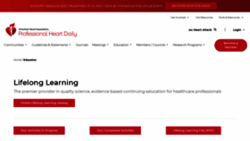 What Learn.heart.org website looked like in 2021 (2 years ago)