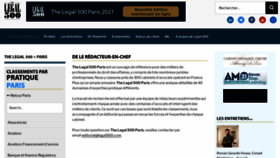 What Legal500.fr website looked like in 2021 (4 years ago)